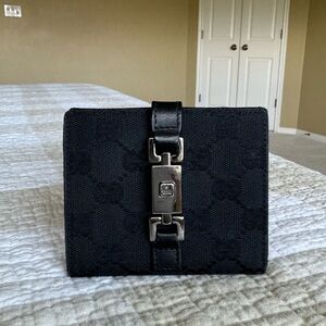 Gucci Vintage Jackie GG Canvas Wallet